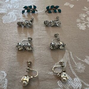 Vintage Karu Sterling Silver Earrings